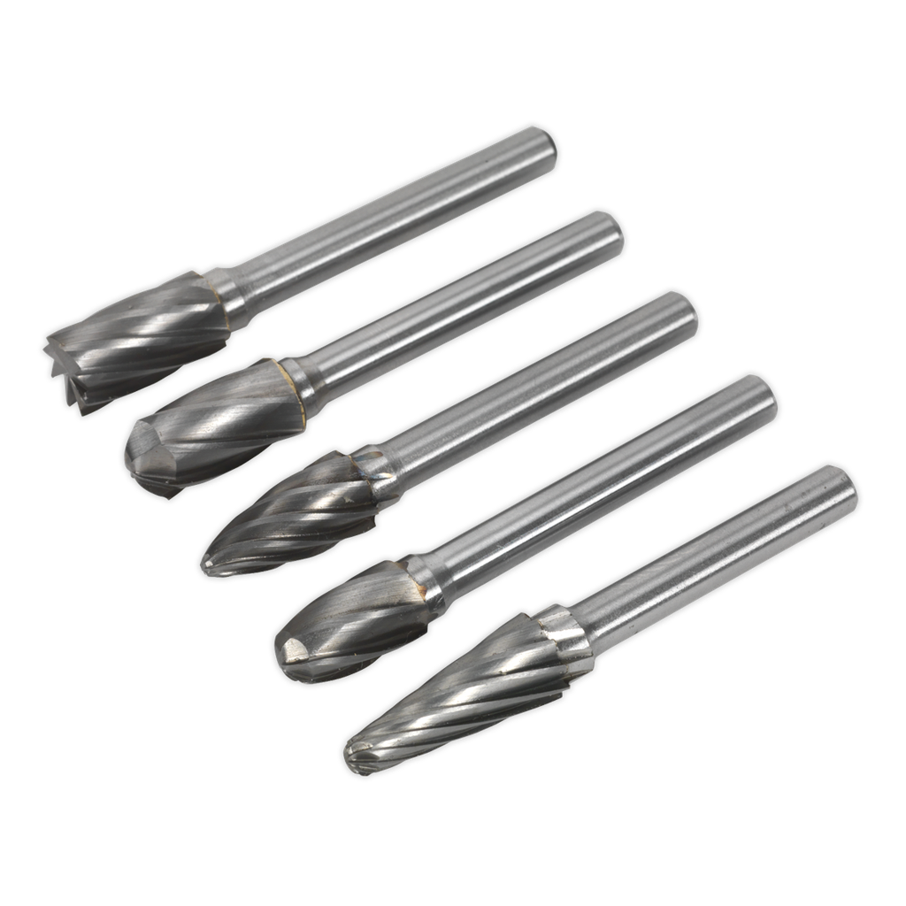 Tungsten Carbide Rotary Burr Set 5pc - Ripper/Coarse