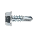 Zinc Plated Self-Drilling Hex Head Screw 4.2 x 13mm - Pack of 100
