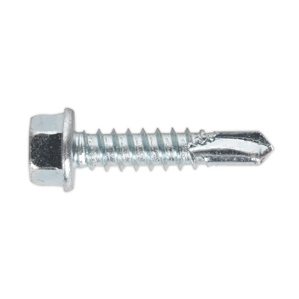 Zinc Plated Self-Drilling Hex Head Screw 5.5 x 25mm - Pack of 100