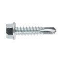 Zinc Plated Self-Drilling Hex Head Screw 5.5 x 25mm - Pack of 100