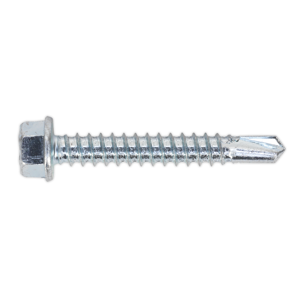 Zinc Plated Self-Drilling Hex Head Screw 5.5 x 38mm - Pack of 100