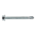 Zinc Plated Self-Drilling Hex Head Screw 5.5 x 50mm - Pack of 100
