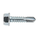 Zinc Plated Self-Drilling Hex Head Screw 6.3 x 25mm - Pack of 100