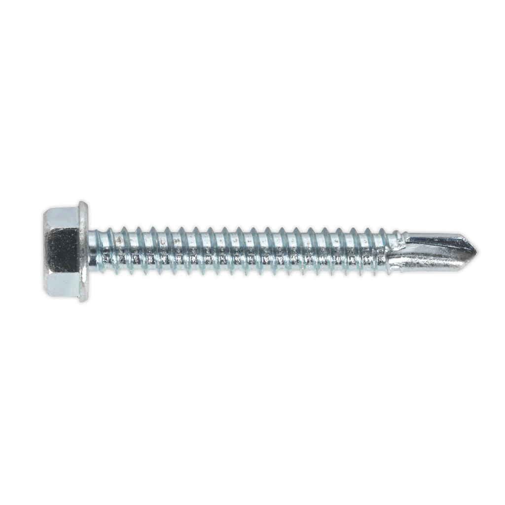 Zinc Plated Self-Drilling Hex Head Screw 6.3 x 50mm - Pack of 100