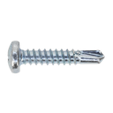 Zinc Plated Self-Drilling Pan Head Phillips Screw 4.8 x 25mm - Pack of 100