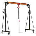 Portable Lifting Adjustable Gantry Crane 1 Tonne & Hoist Combo