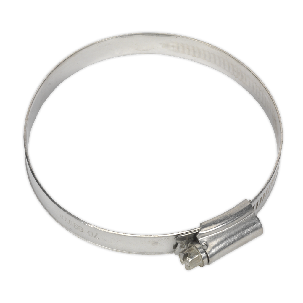 Stainless Steel Hose Clip 70-89mm - Pack of 5