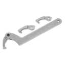Adjustable C-Spanner Hook & Pin Wrench Set 51-121mm 4pc