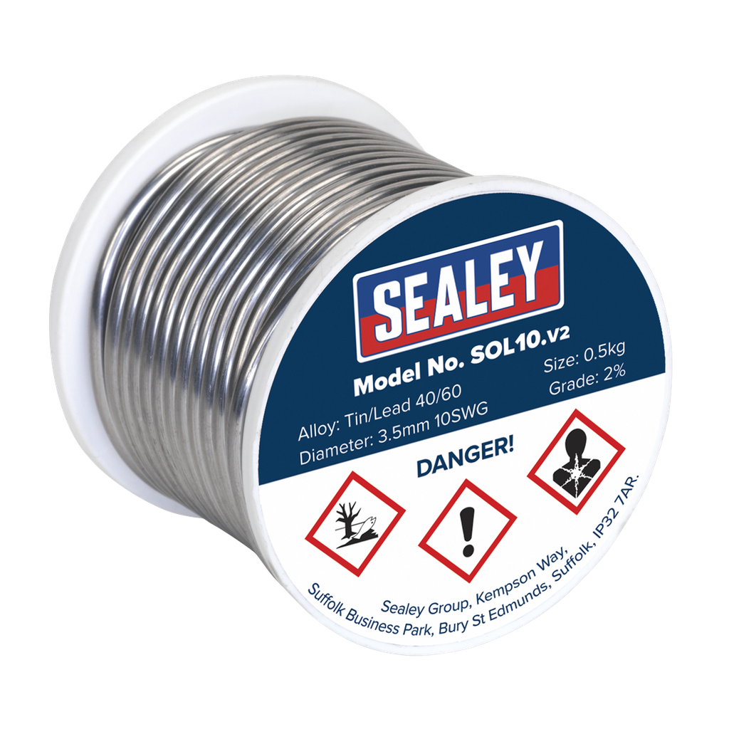 Quick Flow Solder Wire 3.25mm/10SWG 0.5kg Reel