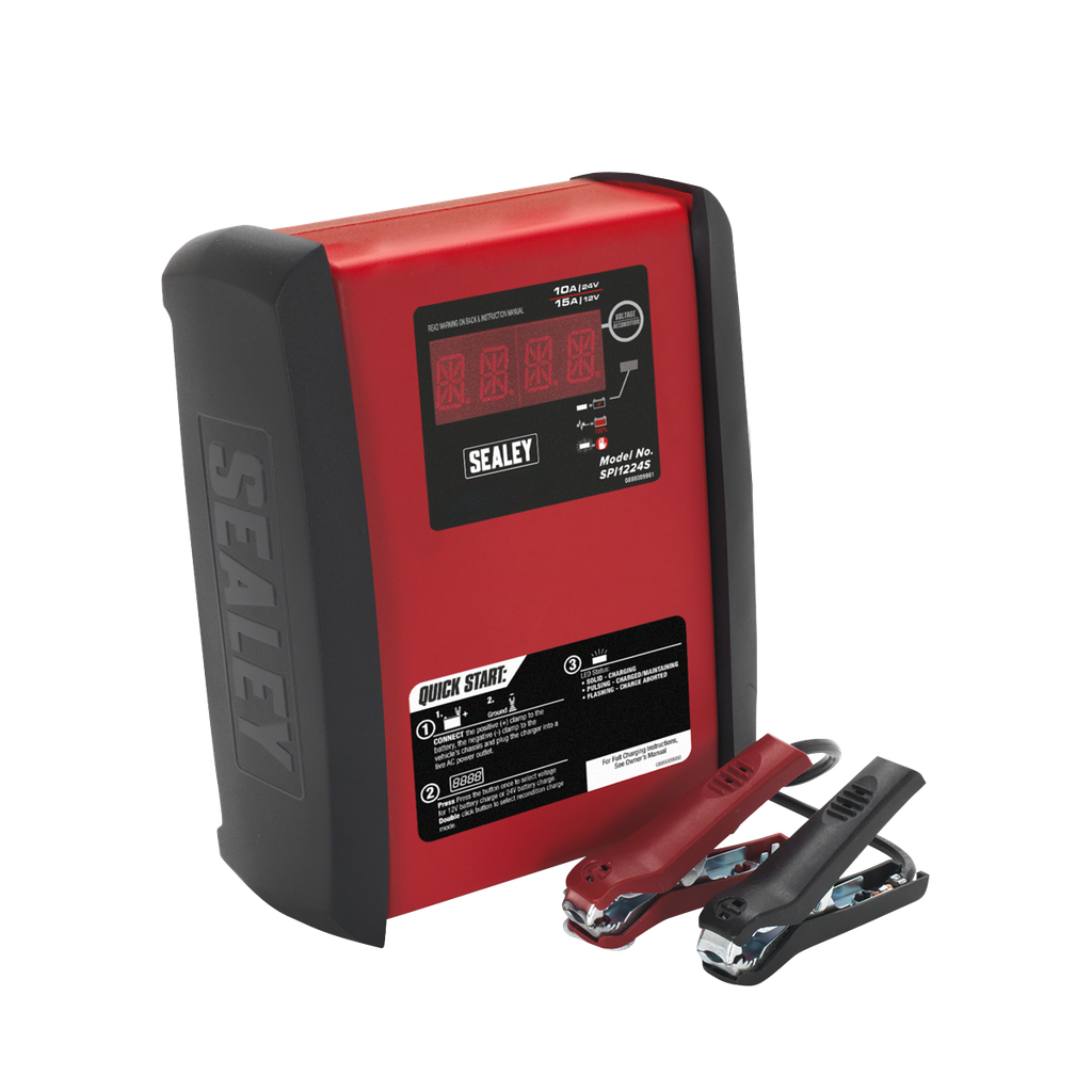 12V 15A/24V Intelligent Speed Charge Battery Charger/Maintainer 10A