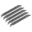 Reciprocating Saw Blade for Wood & Plastics 150mm 10tpi - Pack of 5