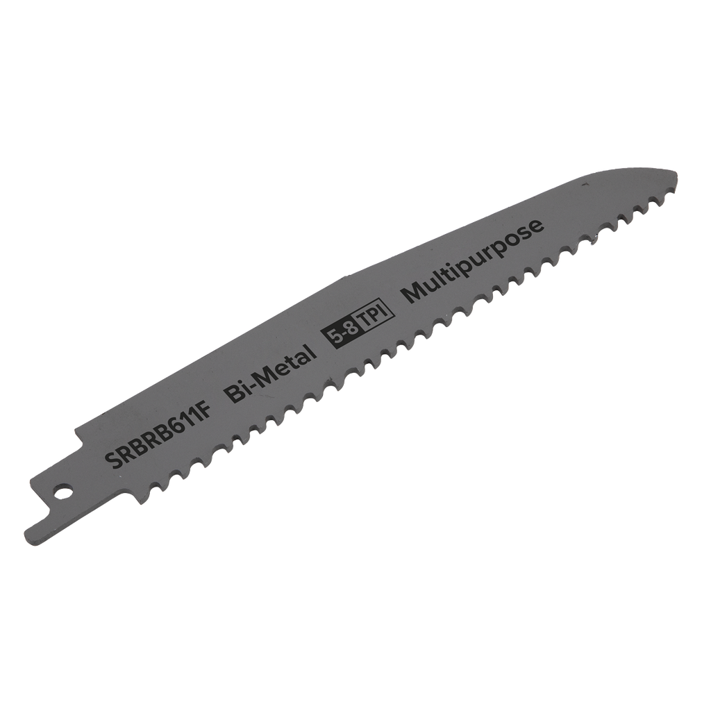 Multipurpose Reciprocating Saw Blade 150mm 5-8tpi - Pack of 5