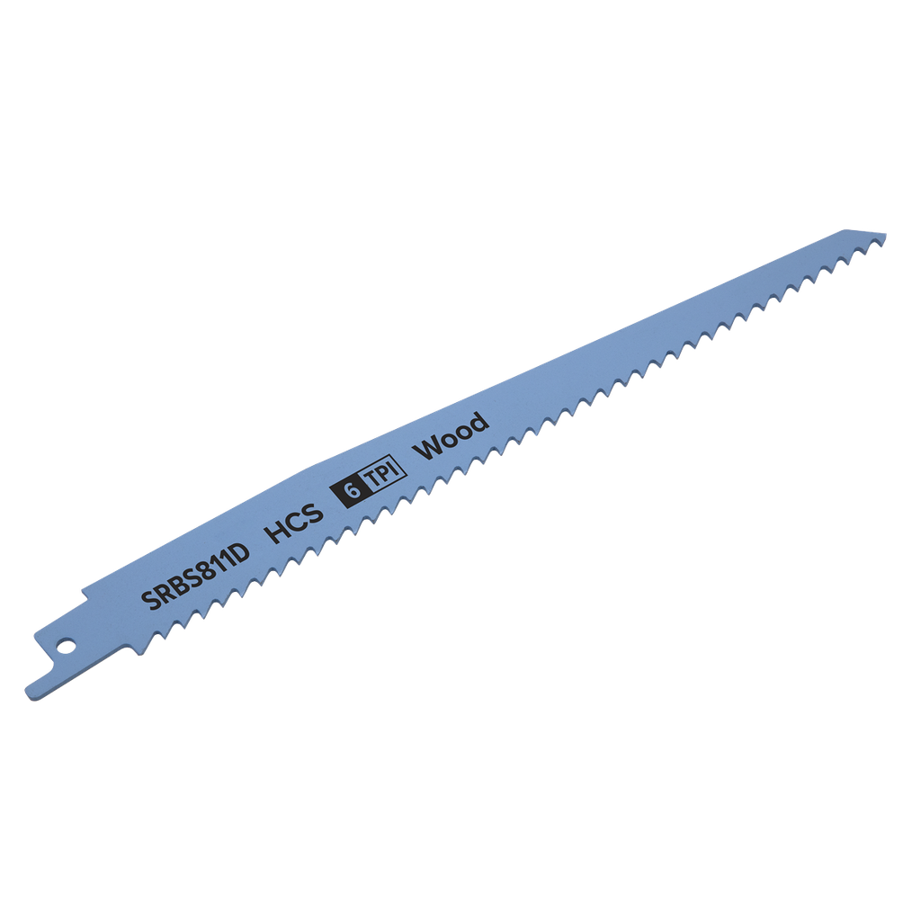 Reciprocating Saw Blade for Clean Wood 200mm 6tpi - Pack of 5