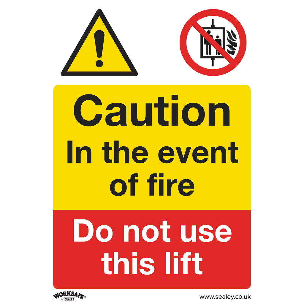 Worksafe® Caution Do Not Use Lift Safety Sign - Rigid Plastic