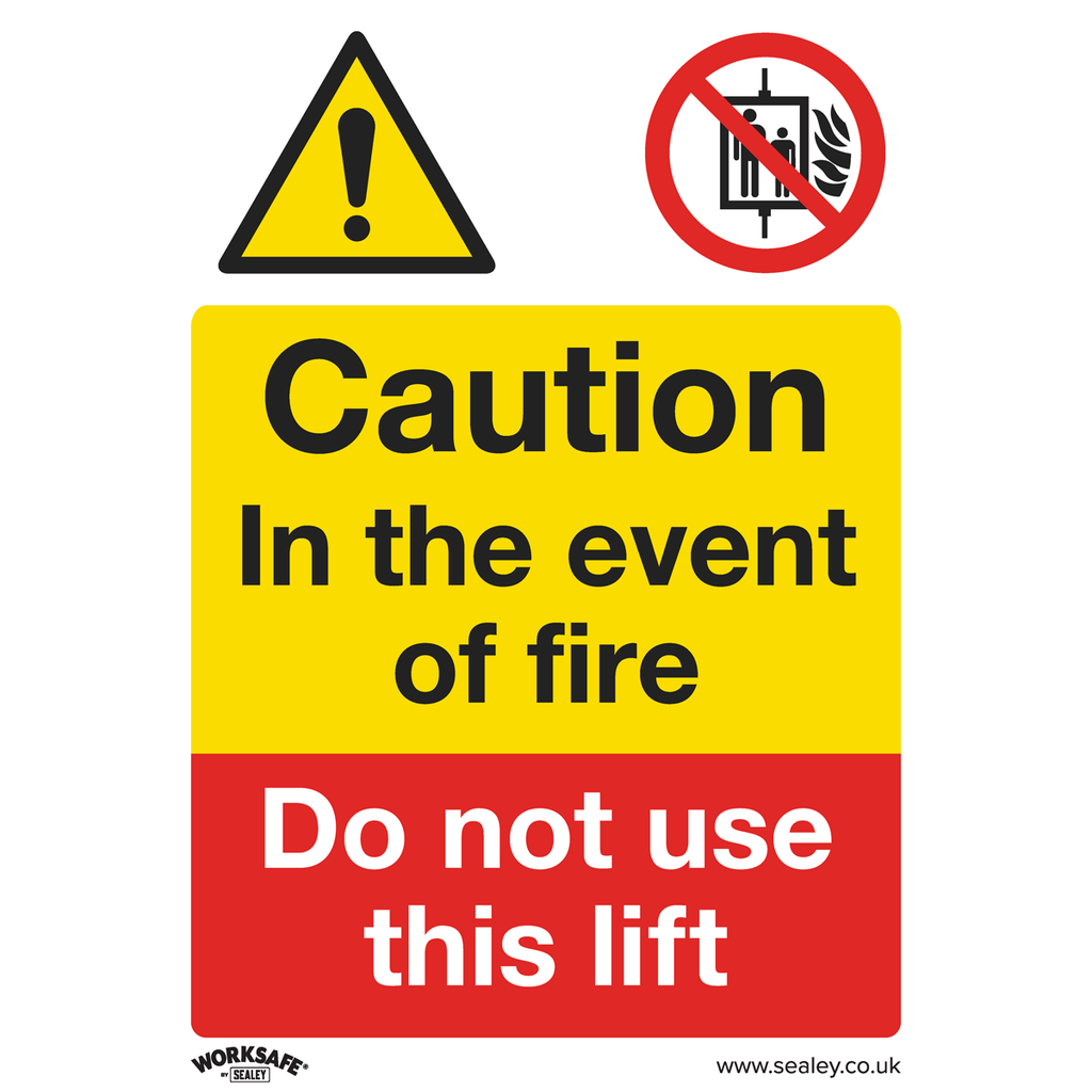 Worksafe® Caution Do Not Use Lift Safety Sign, Rigid Plastic - Pack of 10