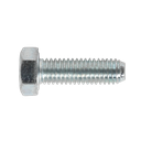 8.8 Zinc Plated HT Setscrew M5 x 16mm, DIN 933 - Pack of 50