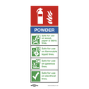 Worksafe® Powder Fire Extinguisher Safety Sign - Rigid Plastic