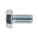 8.8 Zinc Plated HT Setscrew M6 x 12mm, DIN 933 - Pack of 50