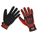 Cut & Impact Resistant Gloves, Large - Pair