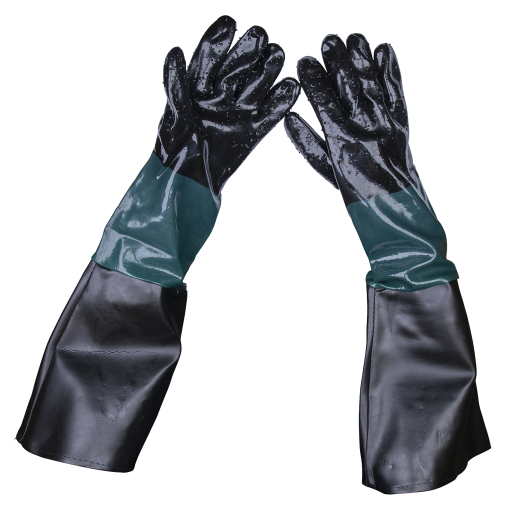 Sealey Shot Blasting Gauntlets 585mm - Pair