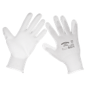 Worksafe® White Precision Grip Gloves, X-Large - Box of 120 Pairs
