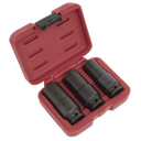 Deep Weighted Impact Socket Set 1/2"Sq Drive 3pc