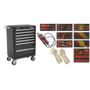 Insulated Tool Kit with 7 Drawer Rollcab 63pc