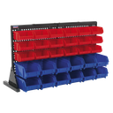 Bench Mounting Bin Storage System with 30 Bins