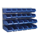 Bin & Panel Combination 24 Bins - Blue