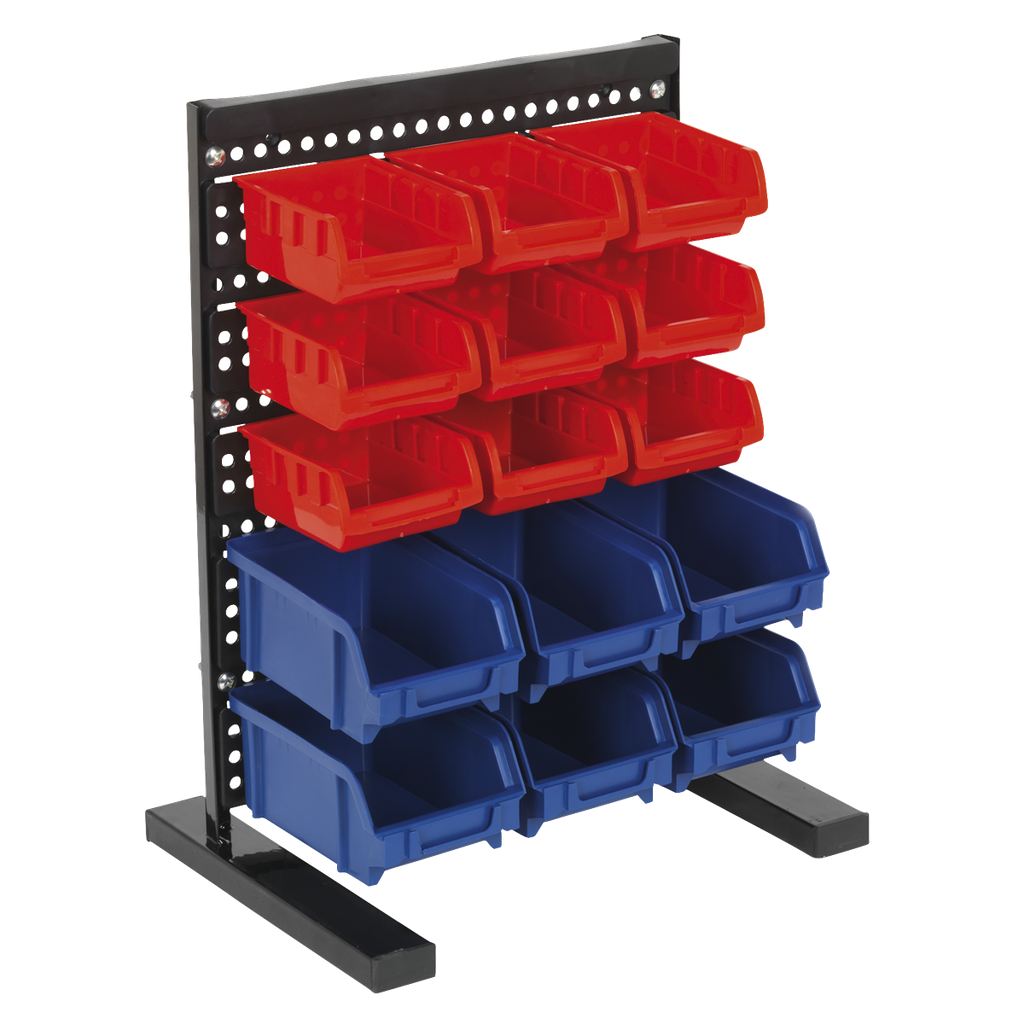 Bench Mounting Bin Storage System with 15 Bins