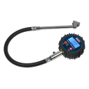 Digital Tyre Pressure Gauge with Twin Push-On Connector