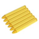 Tyre Marking Crayon, Yellow - Pack of 6