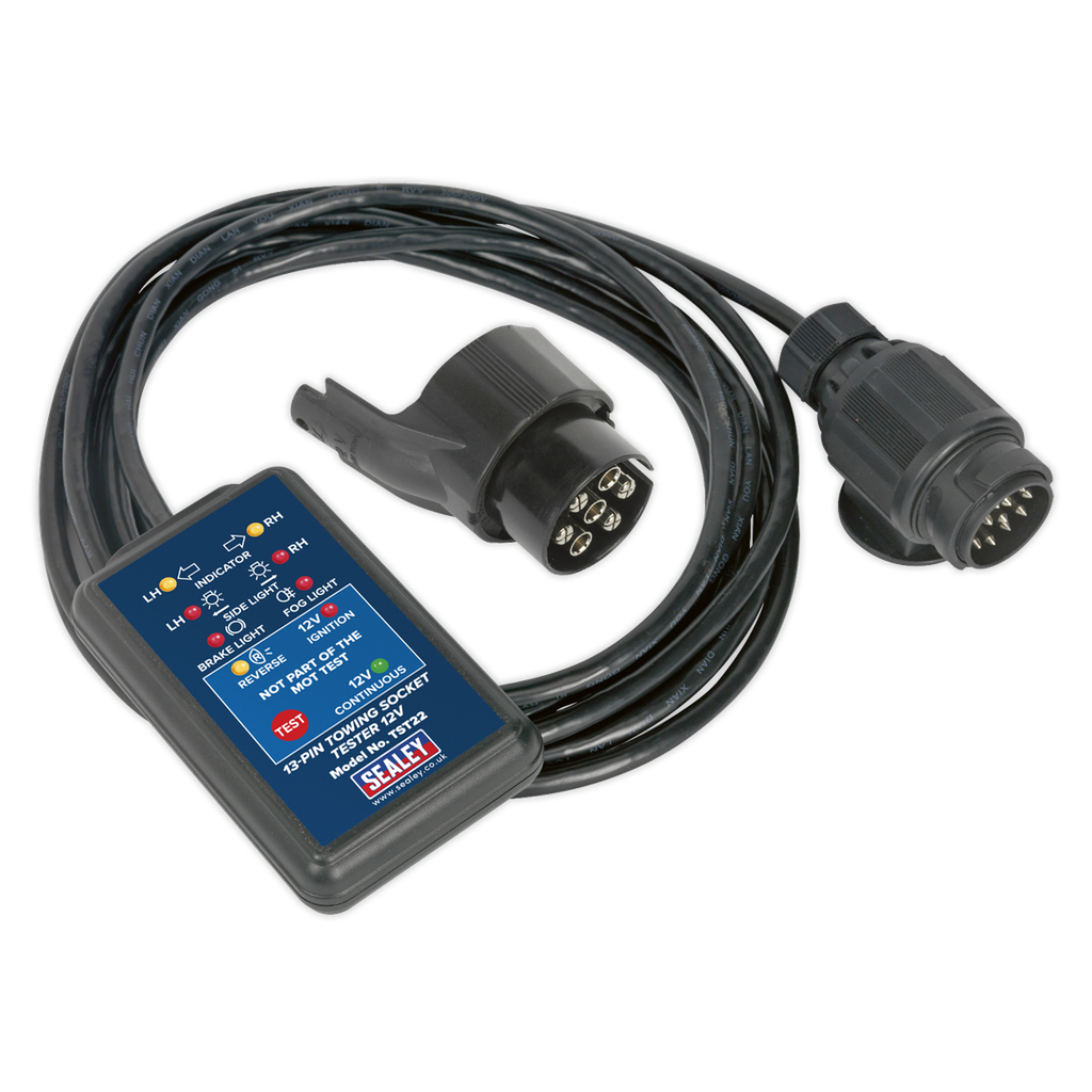 Towing Socket Tester 13-Pin 12V - DVSA Approved