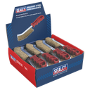 Wire Brush Brassed Steel Plastic Handle - Display Box of 24