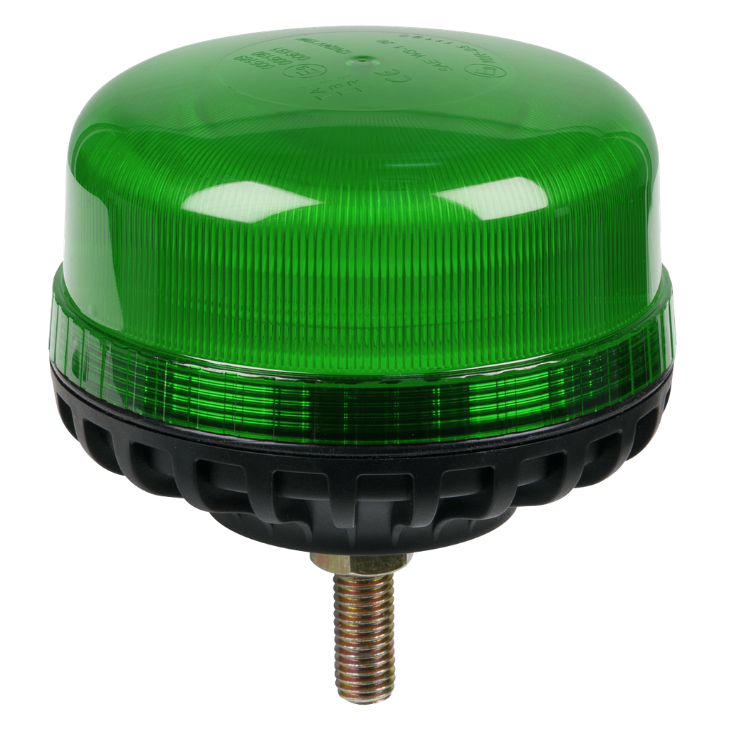 Warning Beacon with 12mm Bolt Fixing SMD LED 12/24V - Green