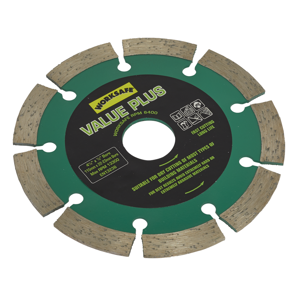 Worksafe® Value Plus Diamond Blade 115 x 22mm