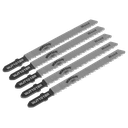 Jigsaw Blade for Wood & Plastics 75mm 10tpi - Pack of 5