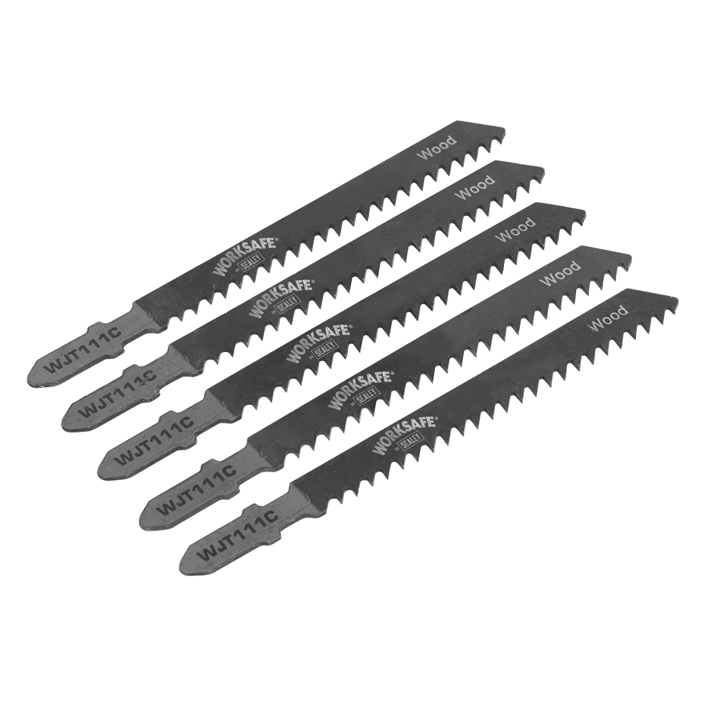 Jigsaw Blade Soft for Wood & Plastics 75mm 9tpi - Pack of 5