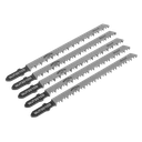 Worksafe® Jigsaw Blade for Wood & Plastics 90mm 8tpi - Pack of 5