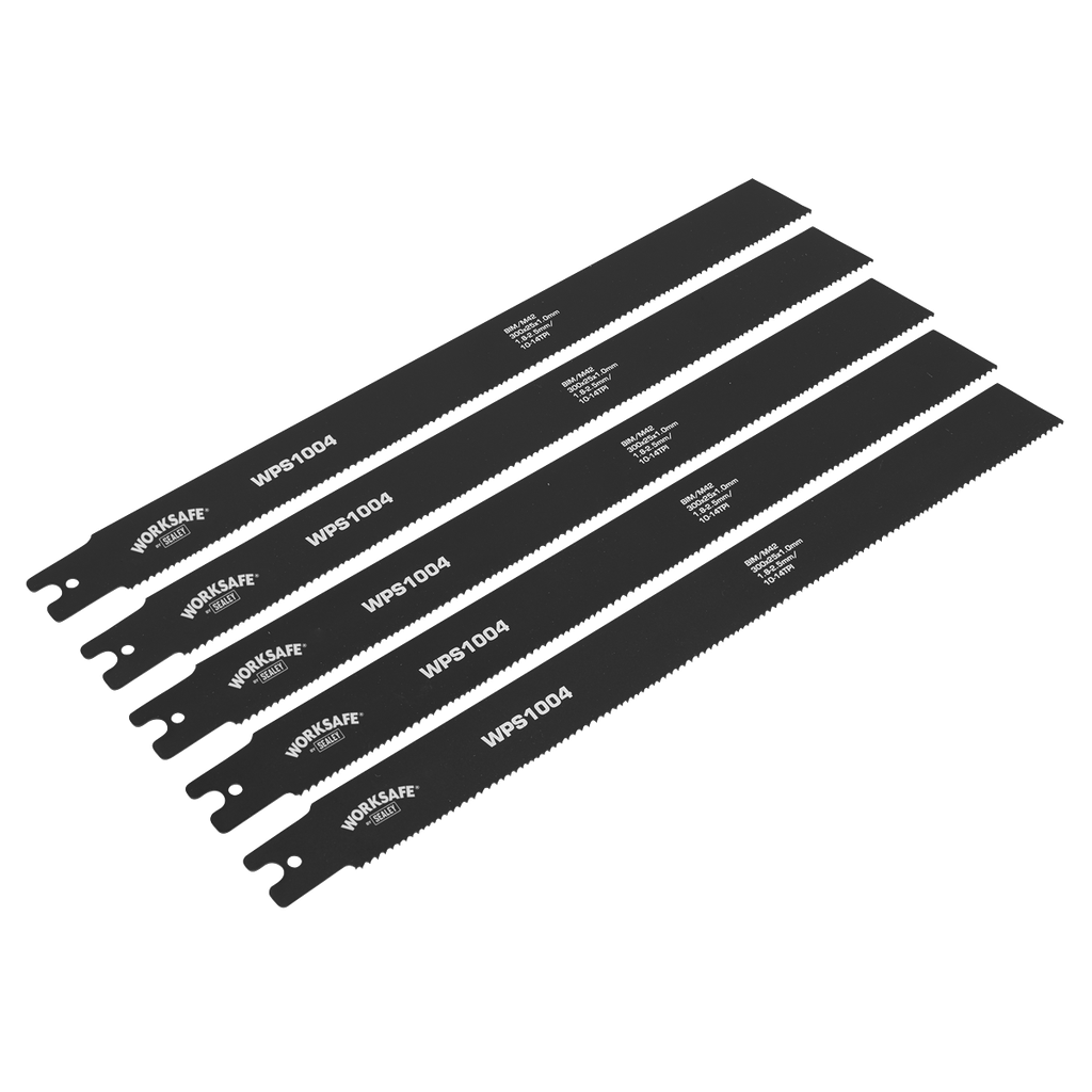 Worksafe® Pipe Saw Blade 300 x 25 x 1mm 10-14tpi - Pack of 5