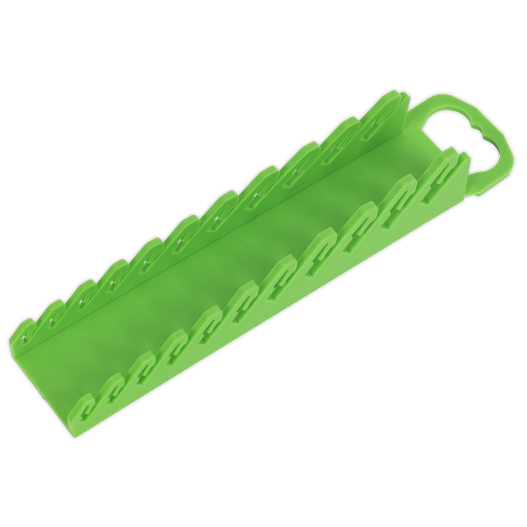 Premier Spanner Rack Capacity 10 Stubby Spanners - Hi-Vis Green