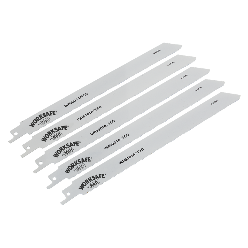 Reciprocating Saw Blade for Metal 150mm 18tpi - Pack of 5
