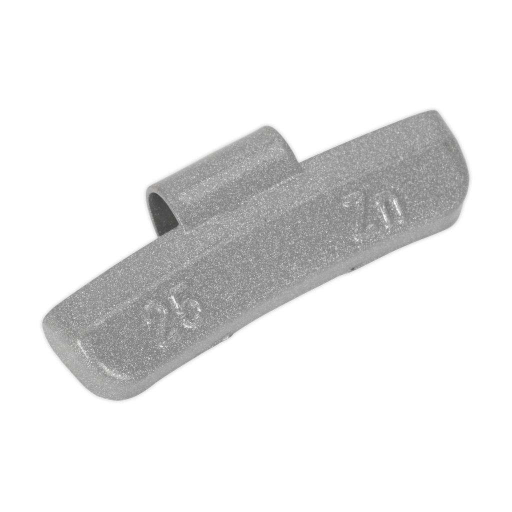 Plastic Coated Zinc Plated Hammer-On Wheel Weight for Alloy Wheels 25g - Pack of 100