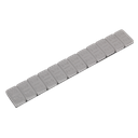 Plastic Coated Zinc Plated Steel Adhesive Wheel Weight 5g Strip of 12 - Pack of 100