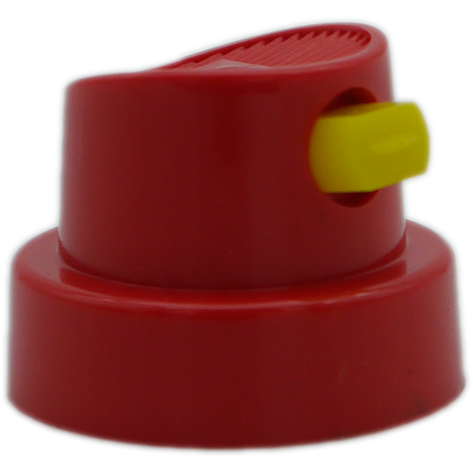 AEROSOL NOZZLE - FAN RED/YELLOW HIGH OUTPUT MID FAN (PACK OF 100)