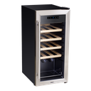 Baridi 18 Bottle Wine Fridge & Cooler - Stainless Steel