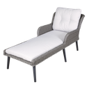 Dellonda Buxton Rattan Wicker Outdoor Sun Lounger