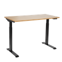 Dellonda Single Motor Ultra-Quiet Adjustable-Height Electric Sit/Stand Desk - Oak Desktop