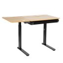 Dellonda Single Motor Ultra-Quiet Electric Adjustable Drawing Table with 40° Tilt, Drawer & Side Table