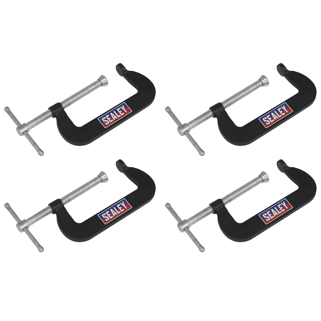 Junior C-Clamp Set 76mm x 35mm 4pc